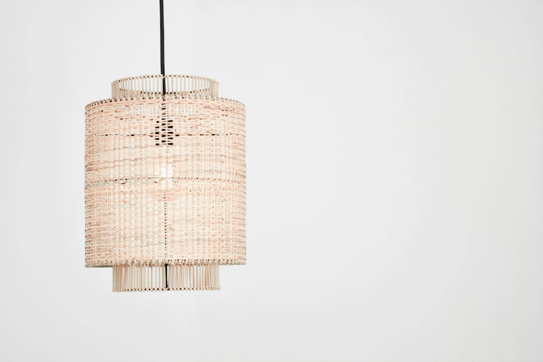 Photo weather resistant chandelier linen shade
